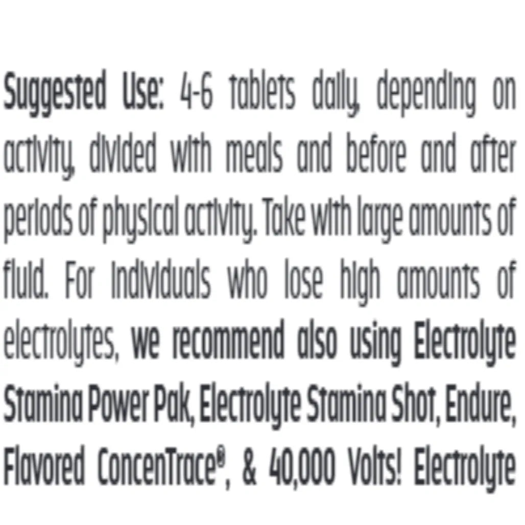 Electrolyte Stamina Trace Minerals Research