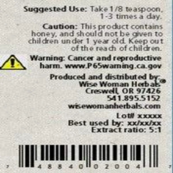Eleuthero Solid Extract Wise Woman Herbals