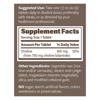 Choline 300 mg SR Endurance Product Company