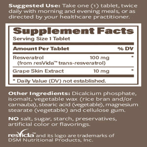 Resveratrol 100 mg IR Endurance Product Company