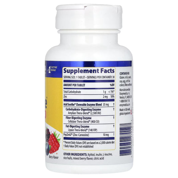 Acid Soothe Chewable Berry Enzymedica
