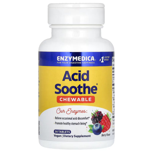 Acid Soothe Chewable Berry Enzymedica