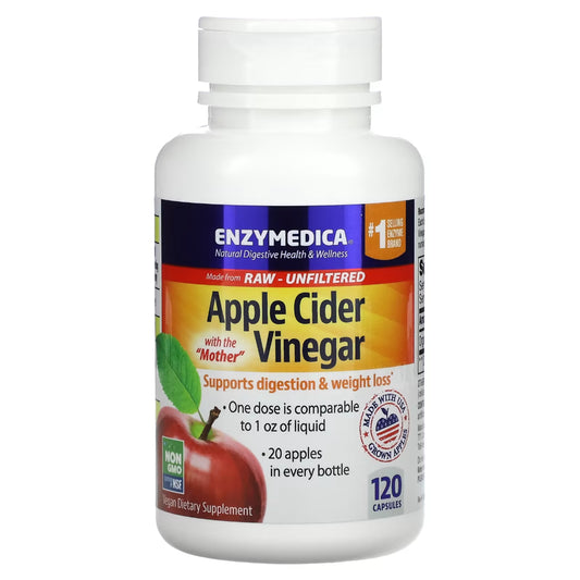 Apple Cider Vinegar Enzymedica 120 capsules