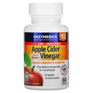 Apple Cider Vinegar Enzymedica 120 capsules