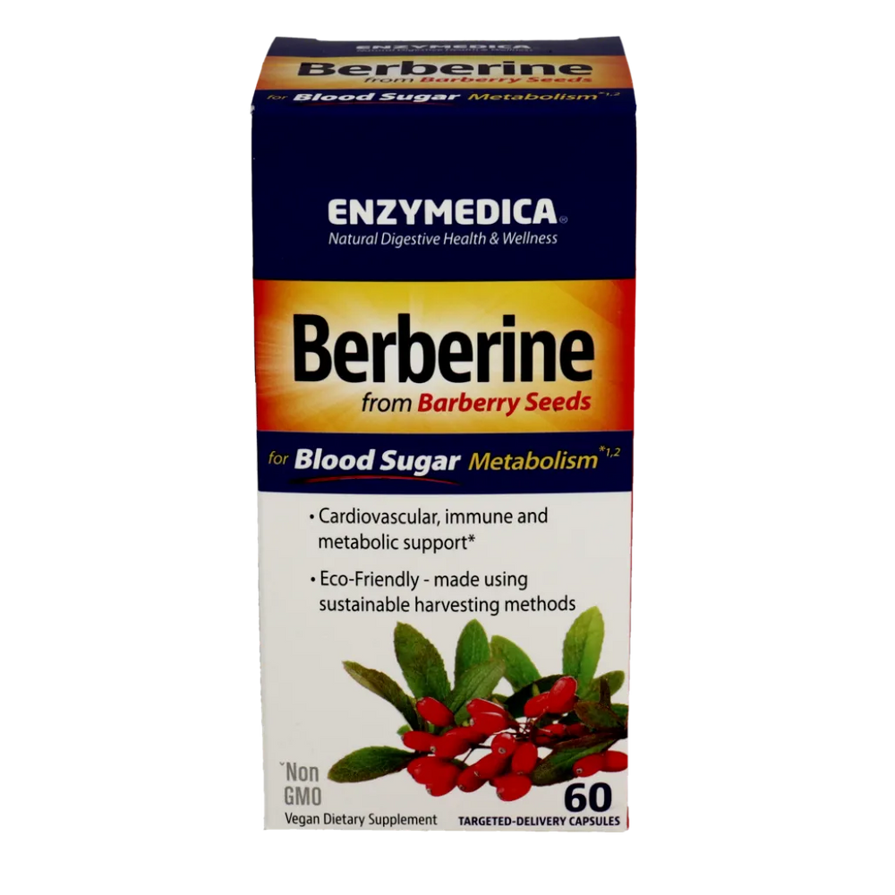 Enzymedica Berberine - 60 Capsules | Support Cardiovascular Health