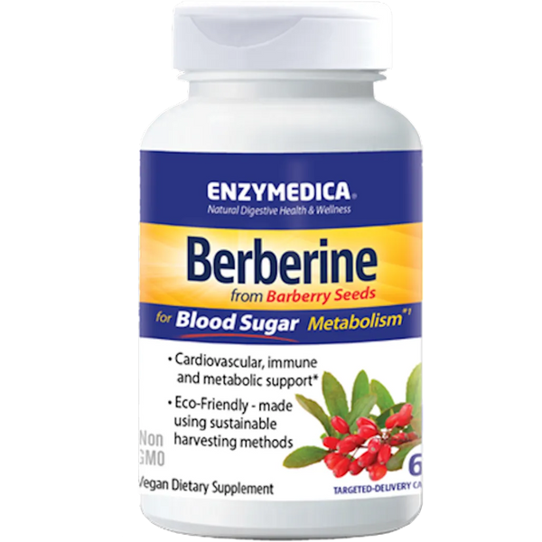 Enzymedica Berberine - 60 Capsules | Support Cardiovascular Health