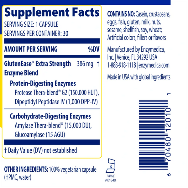 GlutenEase Extra Strength Enzymedica