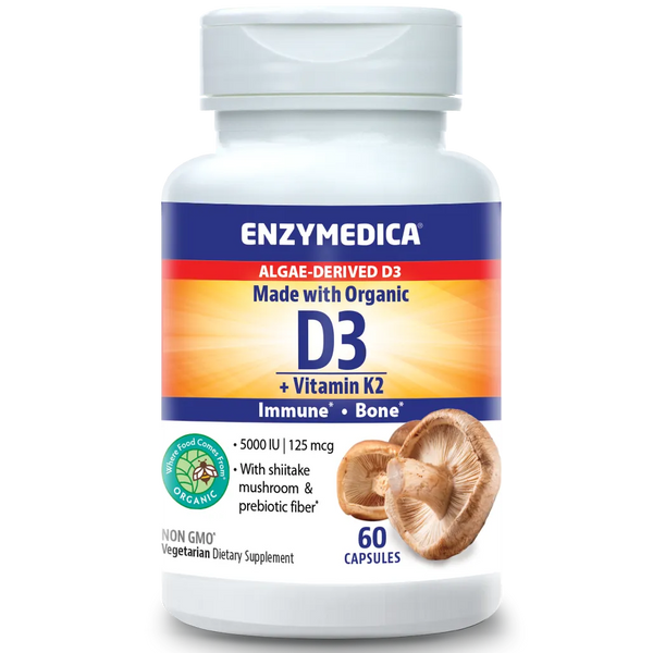 Organic Vitamin D3+K2 Enzymedica