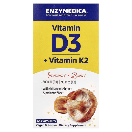 Organic Vitamin D3+K2 Enzymedica