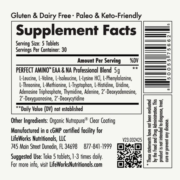Essential Aminos Tablets by LifeWorks Nutritionals