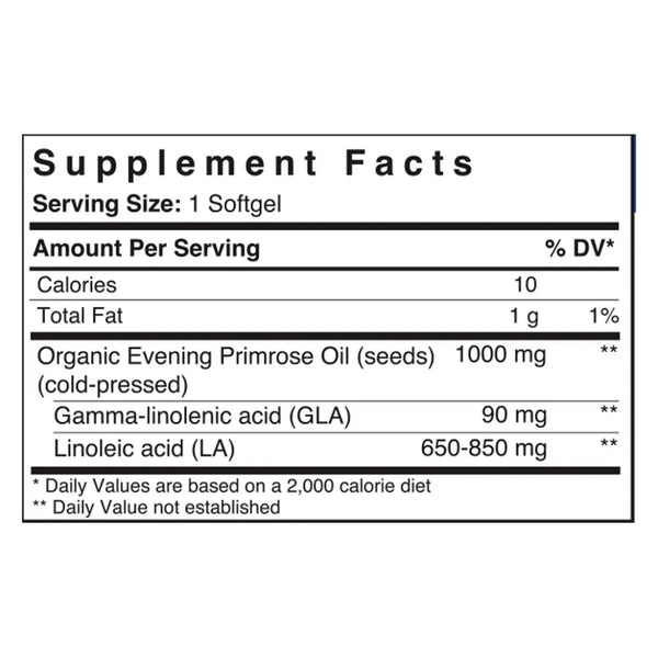 Evening Primrose Oil 1000mg by Patient One