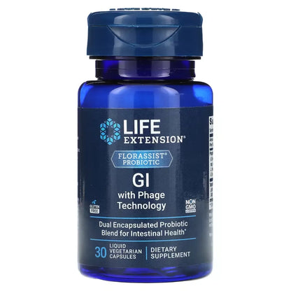FLORASSIST GI with Phage Tech by Life Extension at Nutriessential.com