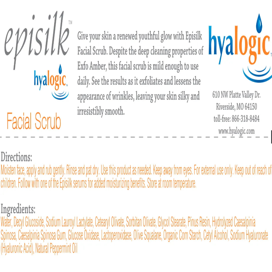 Facial Scrub w/ Hyaluronic Acid Hyalogic