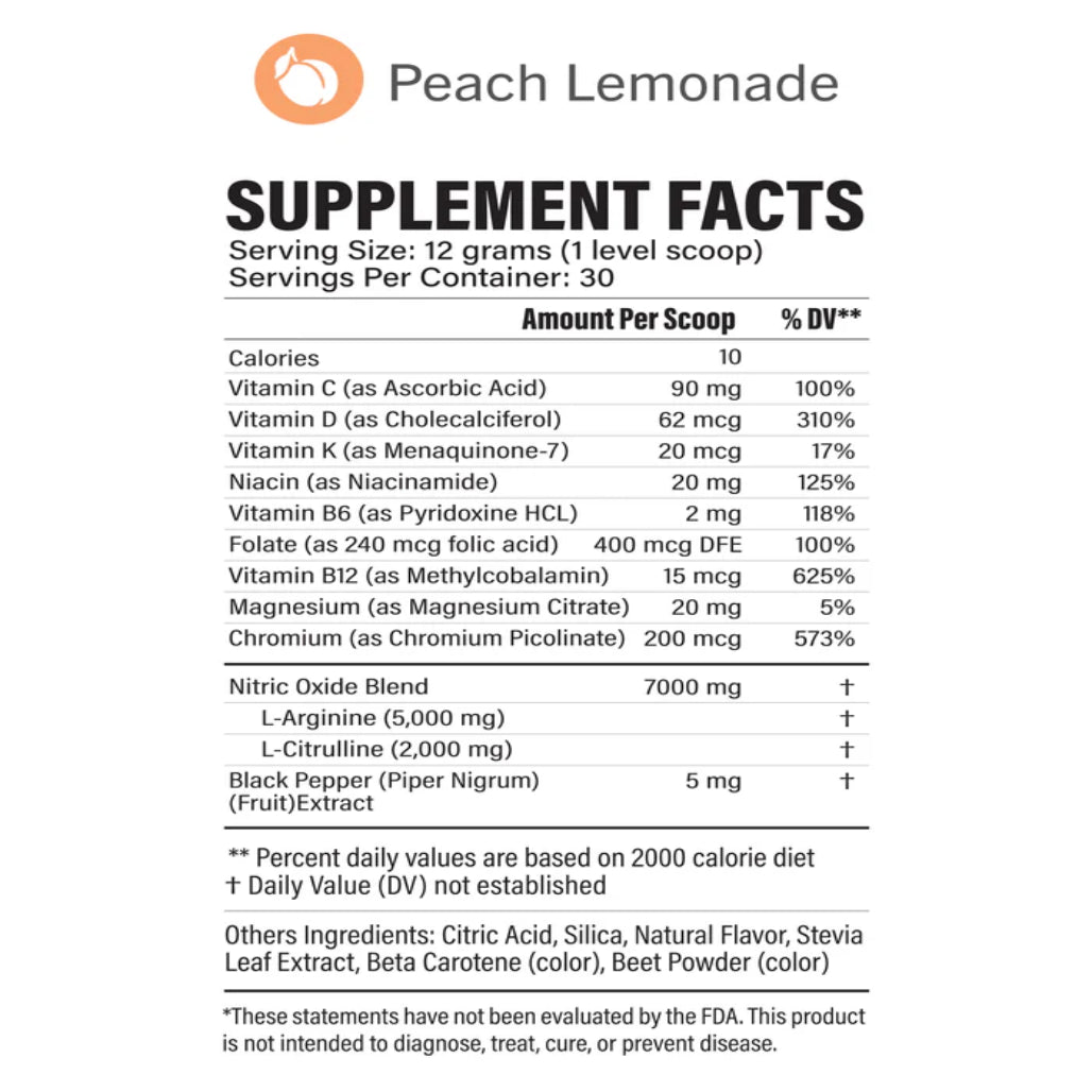 Circulation Peach Lemonade by Fenix Nutrition at Nutriessential.com