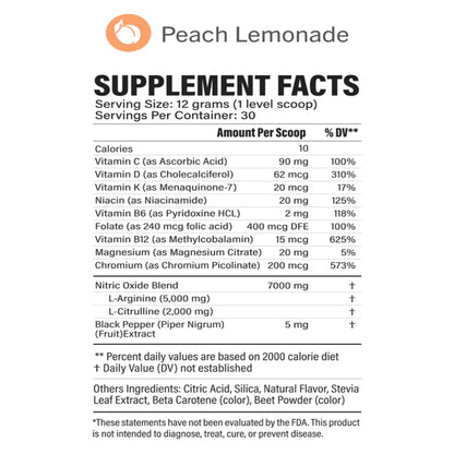 Circulation Peach Lemonade by Fenix Nutrition at Nutriessential.com