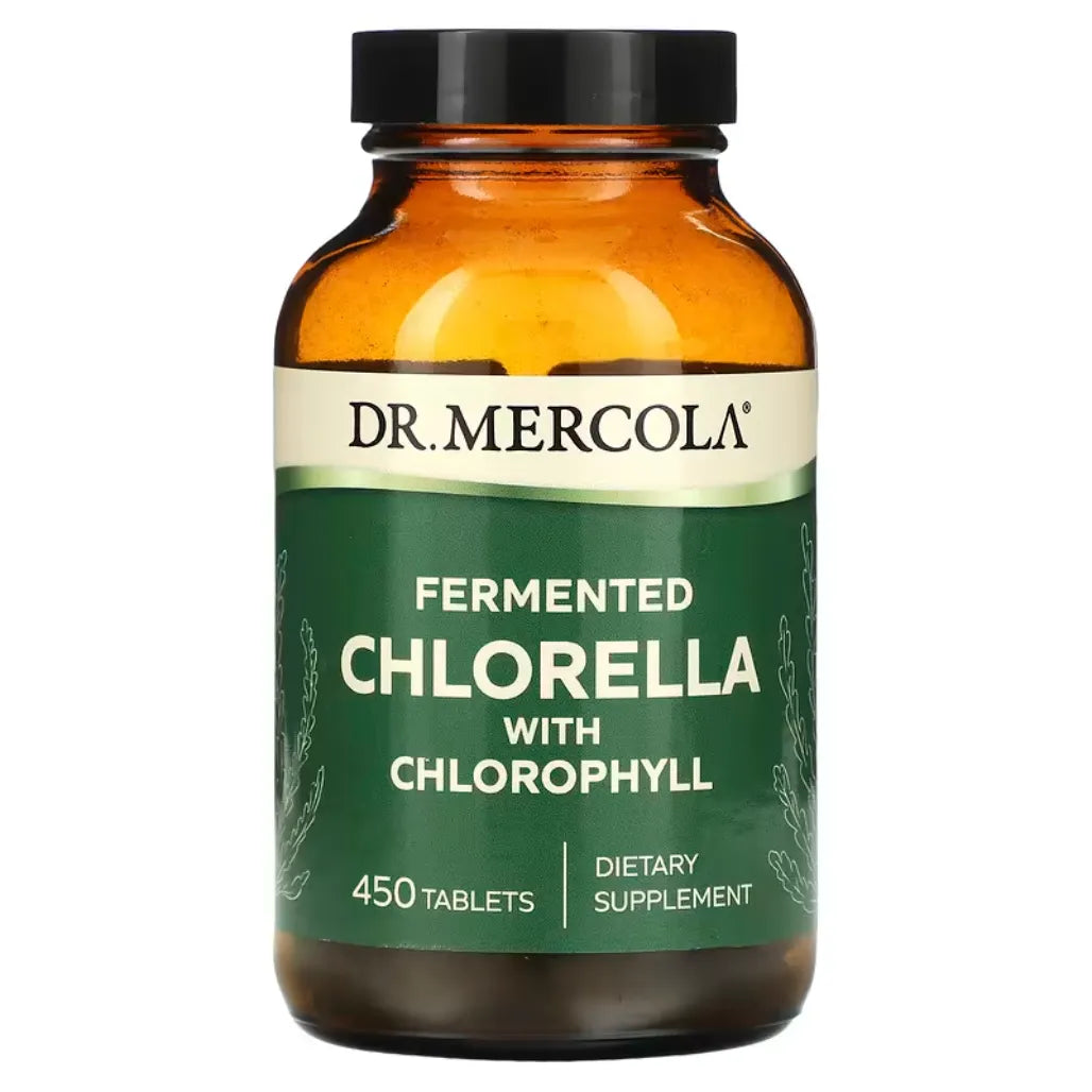 Dr. Mercola Fermented Chlorella with Chlorophyll 450 Tablets Dietary Supplement