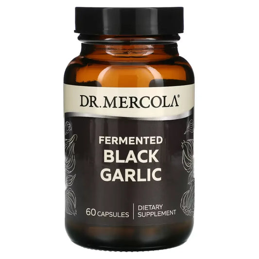 Dr. Mercola Fermented Black Garlic Dietary Supplement, 60 Capsules