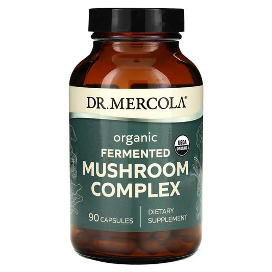  Dr. Mercola Organic Fermented Mushroom Complex Dietary Supplement of 90 Capsules 