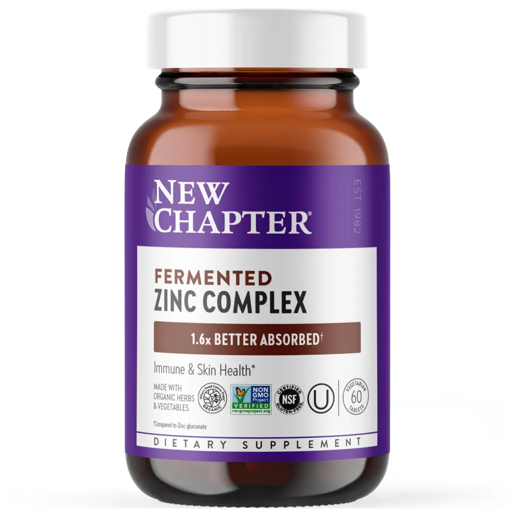 New Chapter Fermented Zinc Complex - Supports healthy joint function and inflammation