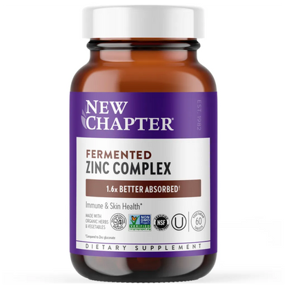 New Chapter Fermented Zinc Complex - Supports healthy joint function and inflammation