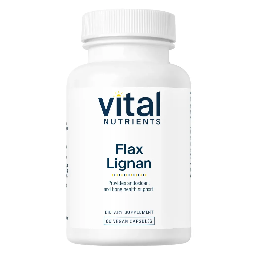 Vital Nutrients Flax Lignan SDG 156mg - Promotes Prostate, Breast, Circulatory, and Bone Health