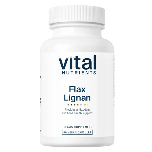 Vital Nutrients Flax Lignan SDG 156mg - Promotes Prostate, Breast, Circulatory, and Bone Health