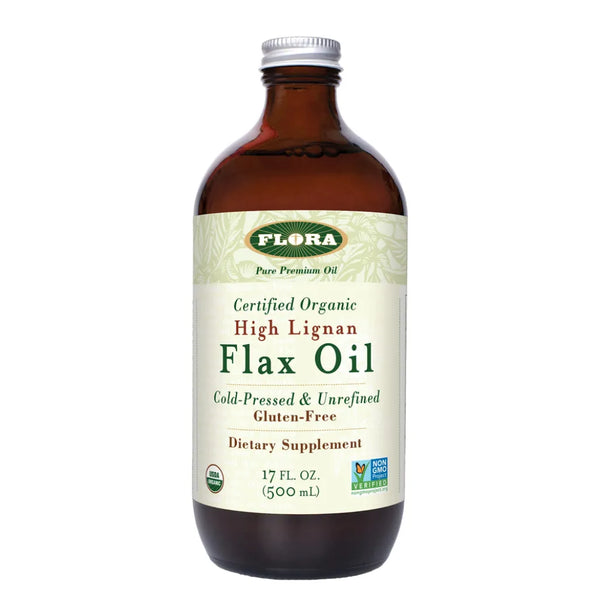 High Lignan Flax Oil Certified Org Flora