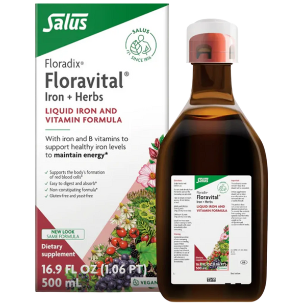 Floradix Floravital Iron + Herbs Liquid Iron and Vitamin (Vegan)