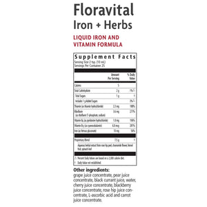 Floradix Floravital Iron + Herbs Liquid Iron and Vitamin (Vegan)