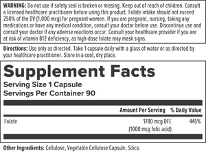 Folic Acid - B9 - 1mg