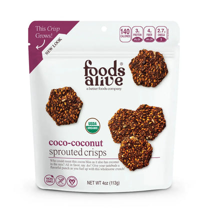 Food Alive Coco Coconut Sprouted Crisps 4oz