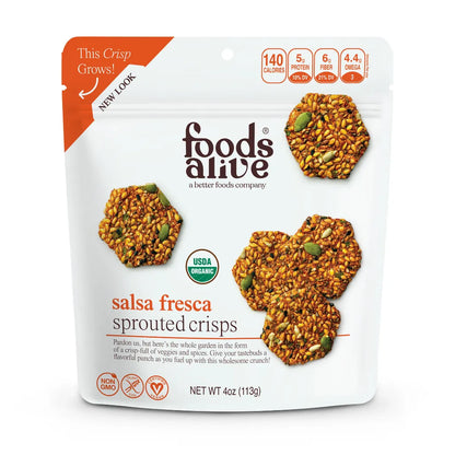 Food alive Salsa Fresca Sprouted Crisps 4oz