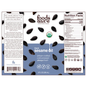 Black Sesame Seed Oil Organic Foods Alive