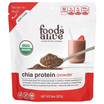 Chia Protein Powder Organic by Foods Alive at Nutriessential.com