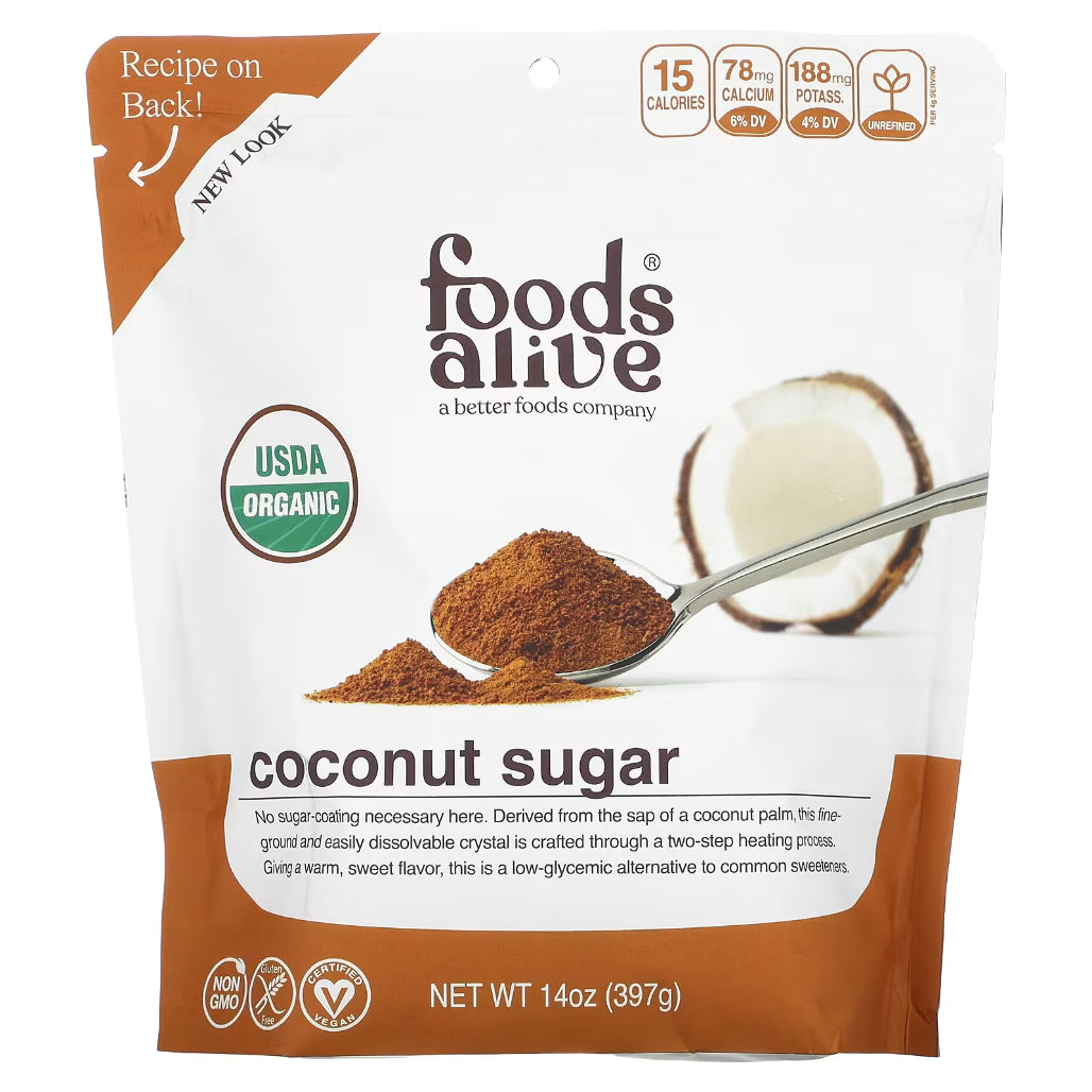 Coconut Sugar by Foods Alive at Nutriessential.com