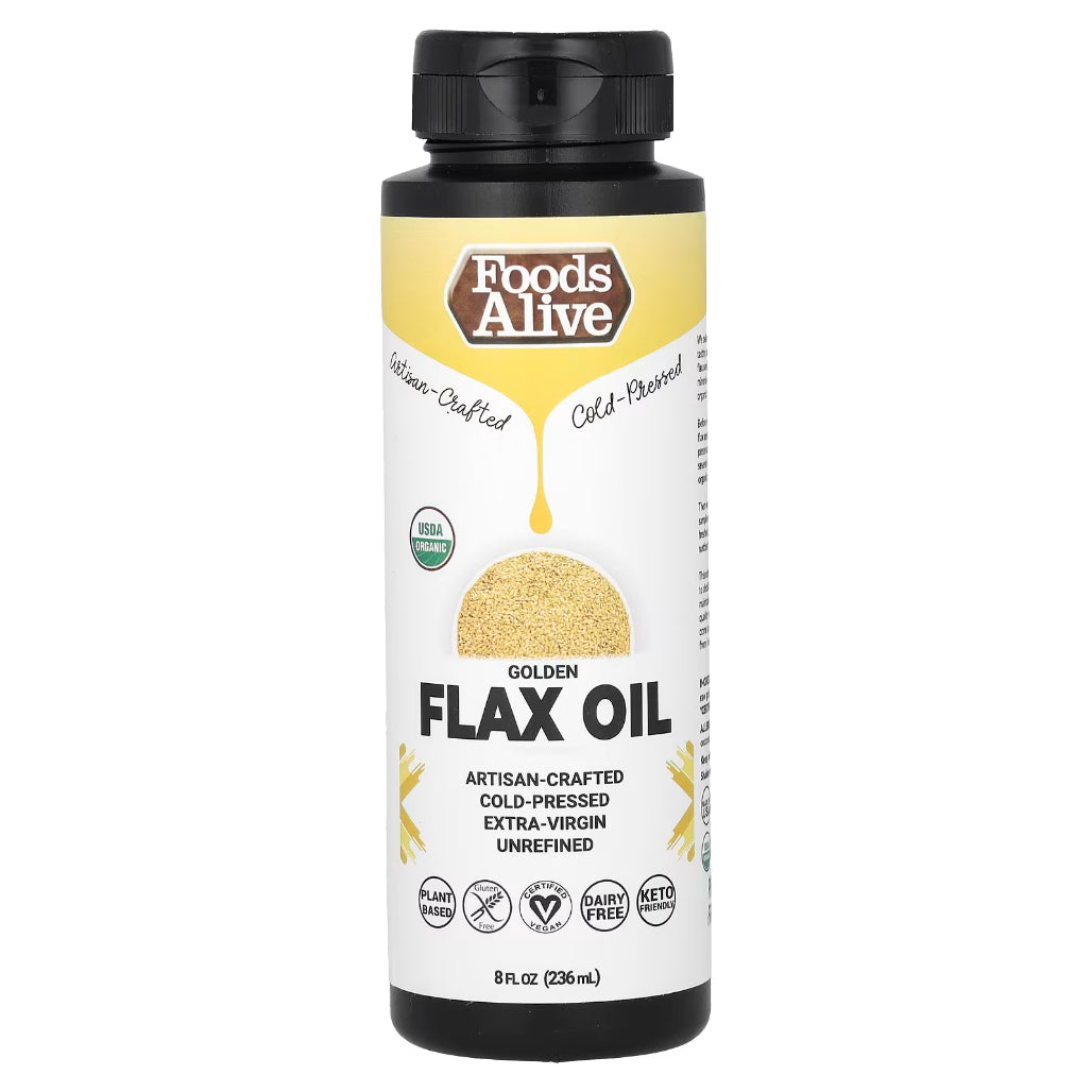 Gold Flax Seed Oil Organic Foods Alive