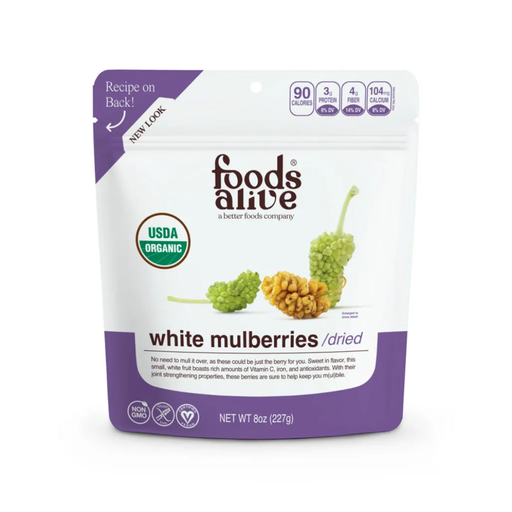 White Mulberries by Foods Alive at Nutriessential.com
