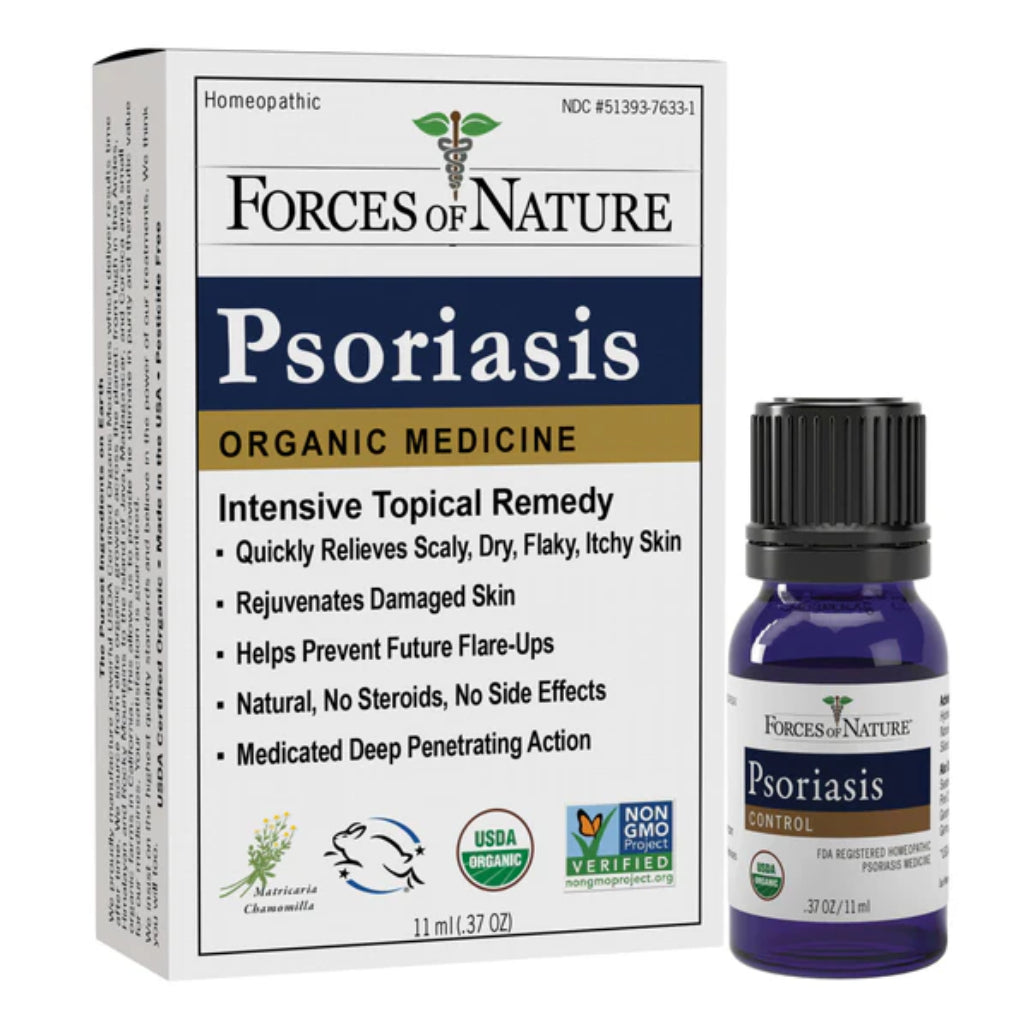 Psoriasis Relief Organic by Forces of Nature at Nutriessential.com