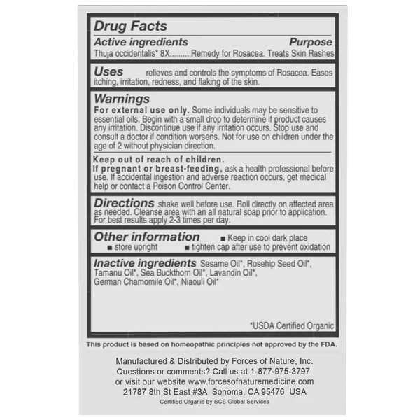 Rosacea Control Organic Forces of Nature