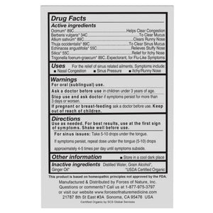 Sinus Maximum Strength Organic by Forces of Nature at Nutriessential.com