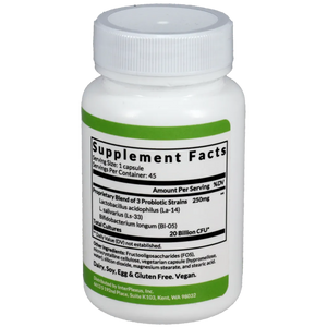 Ingredients of Fortefy Dietary Supplement - Proprietary Blend of 3 Probiotic Strains, L salivarius