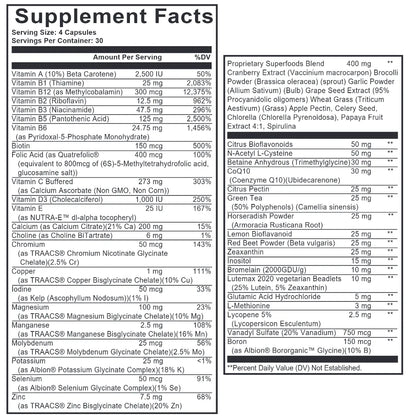 Frontier Multivitamin 120 vegcaps Nutritional Frontiers