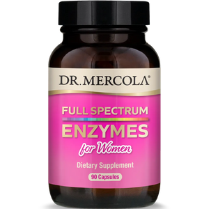 Dr. Mercola Full Spectrum Enzymes for Women Dietary Supplement of 90 Capsules 
