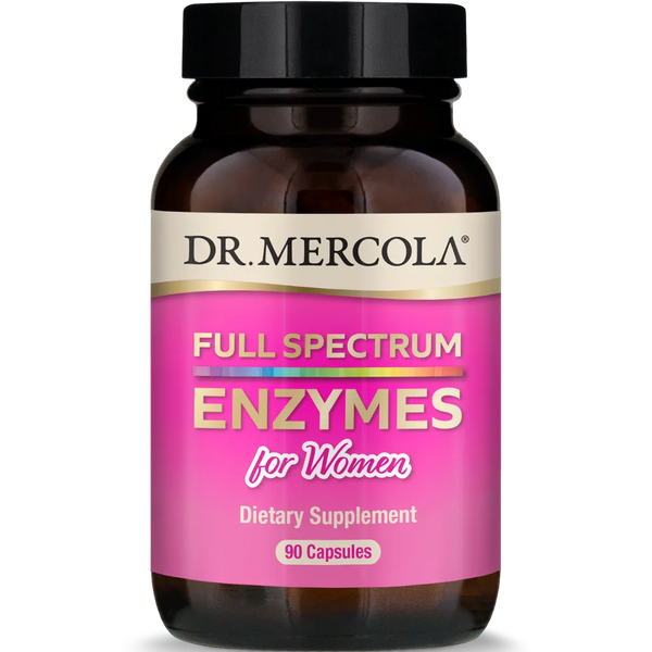 Dr. Mercola Full Spectrum Enzymes for Women Dietary Supplement of 90 Capsules 
