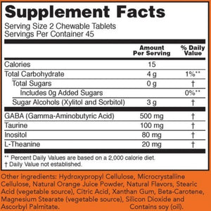 GABA 250 mg 90 chewtabs NOW