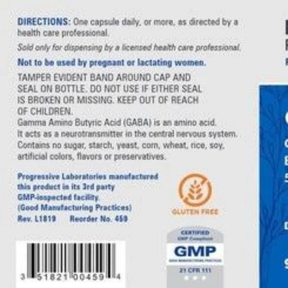 GABA 500 MG Progressive Labs