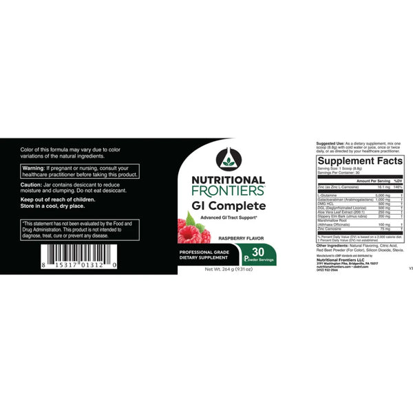 GI Complete Powder 30 servings Nutritional Frontiers