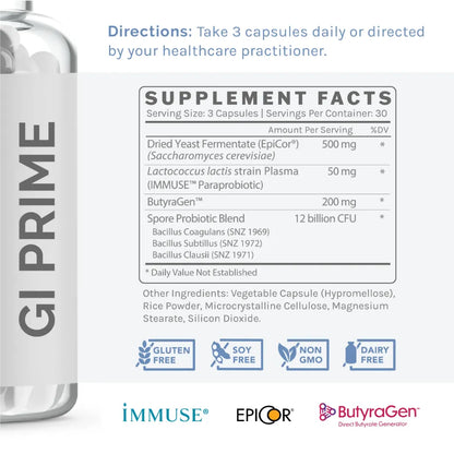 GI Prime InfiniWell Supplement Facts