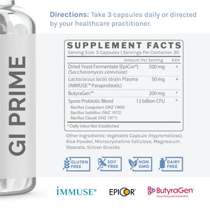 GI Prime InfiniWell Supplement Facts