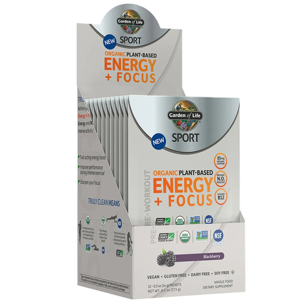 Sport Org PreWorkout Energy+Focus Blackberry Garden of Life Sport
